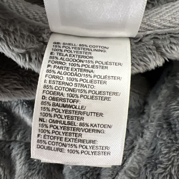 The North Face Sweater Women Medium Grey Soft Fleece Line Zip Up Mid Length Cold - Picture 7 of 16